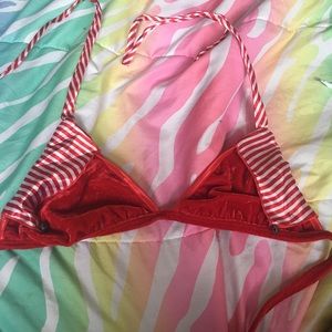 JINGLE BELLZ velvet bikini top